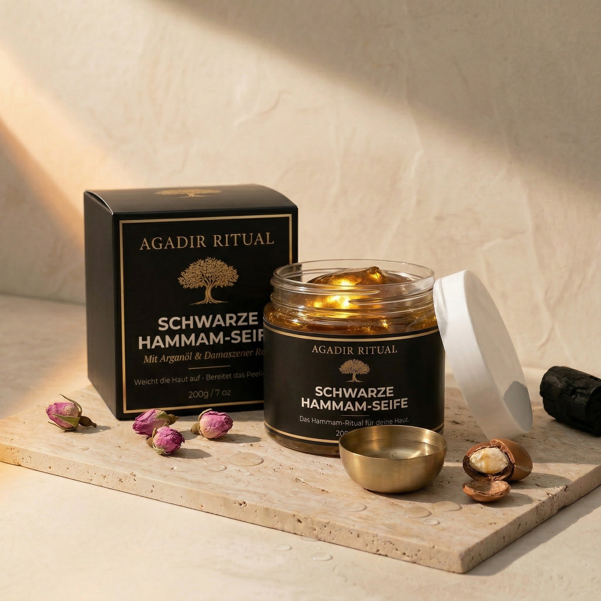Agadir Ritual™ Schwarze Hammam-Seife
